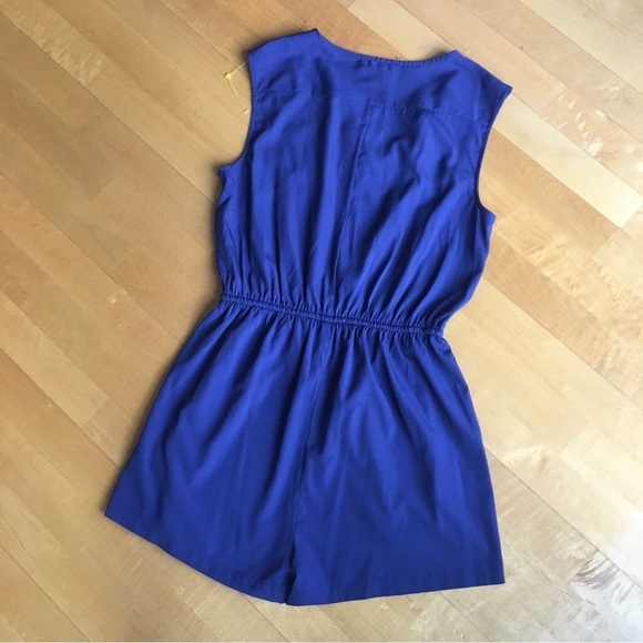 Atmosphere Dressy, Sleeveless, V-Neck Romper, Blue, Size 10 - Picture 3 of 17